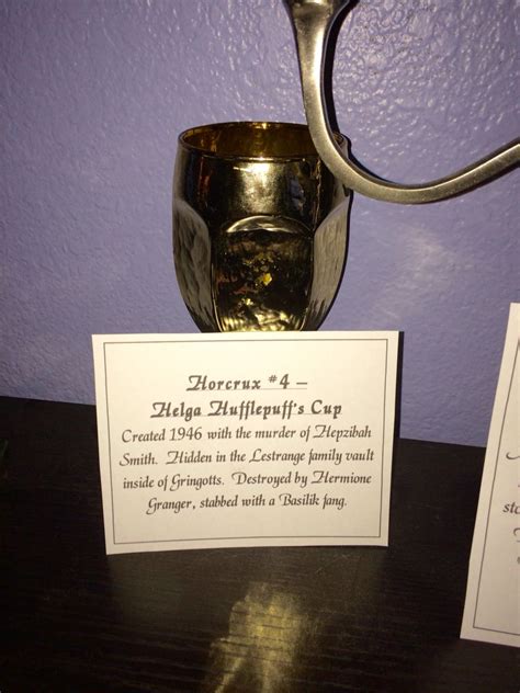 Horcrux 4 Hufflepuff Cup Hufflepuff Cup Horcrux Halloween Party