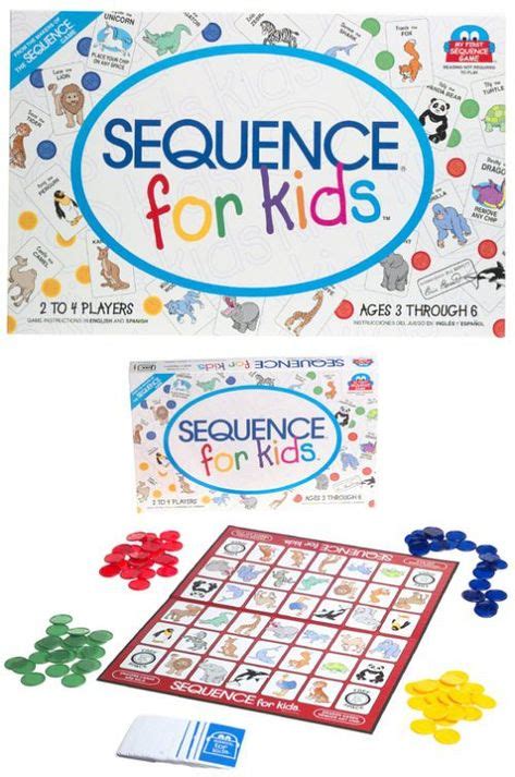 Sequence For Kids Games For Toddlers Board Games For Kids Board Games