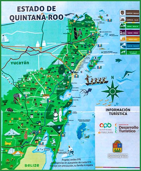 Lista 99 Foto Mapa De Quintana Roo Con Nombres Alta Definición