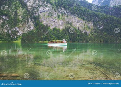 Konigssee Lake Known As Germany S Deepest And Cleanest Lake Editorial