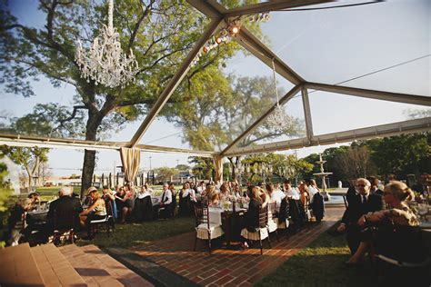 Clear Reception Tent With Chandeliers Elizabeth Anne Designs The