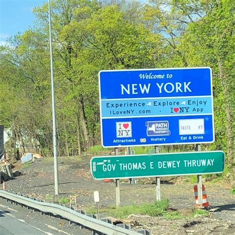 Welcome To New York Sign Port Chester Ct