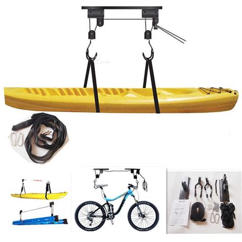 Meet the first in the world effortless vertical bike parking system that lifts your bike for you. Aliexpress.com : Buy Kayak Hoist Canoe Boat Bike Lift Pulley System Garage Ceiling Storage Rack ...