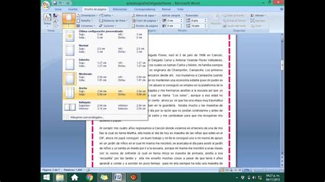 Como Insertar Margenes En Word Youtube