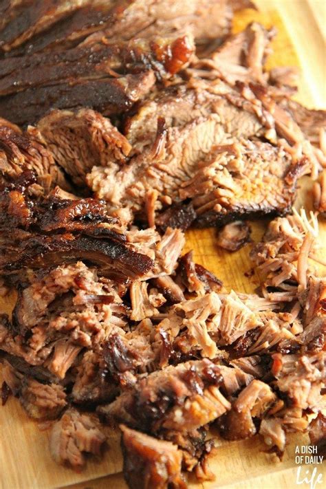 Tender shreds of beef and easy slow cooking. Oven Cooked Barbeque Brisket | Recipe in 2020 (With images ...