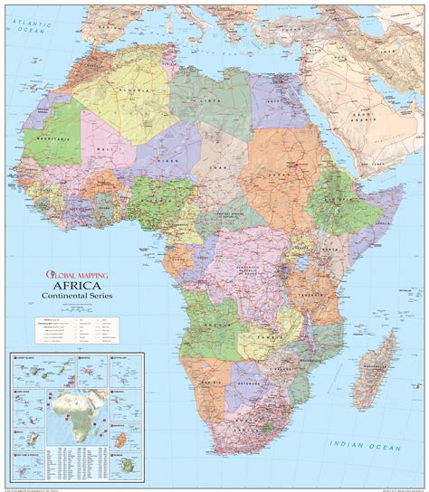 Physical Political Map Of Africa 2006 Full Size