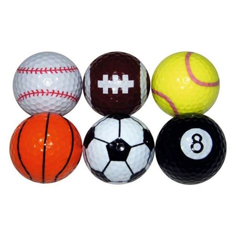 Novelty Sports Golf Balls 6 Balls Golf Ball Soccer Ball Golf