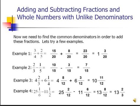 Objective 65ab Multiply Divide Add And Subtract Fractions And Mixed