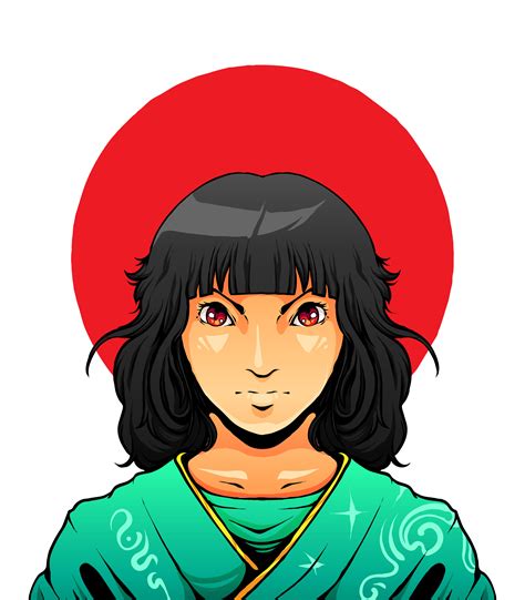 Japan Girl Illustration 4715631 Vector Art At Vecteezy