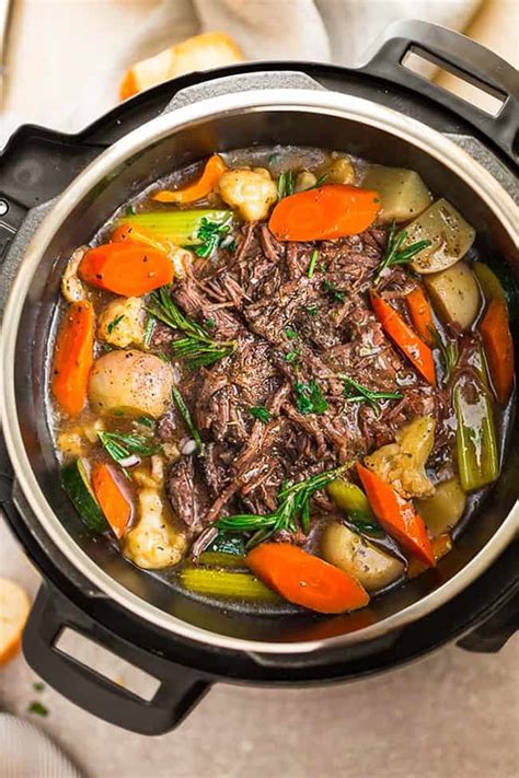 instant pot pot roast easy beef pot roast with veggies and gravy