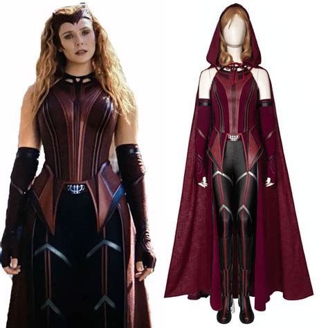 2021 wandavision new scarlet witch cosplay suit wanda maximoff cosplay costume scarlet witch