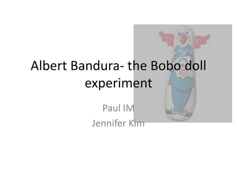 Social Learning Theory Bobo Doll Experiment