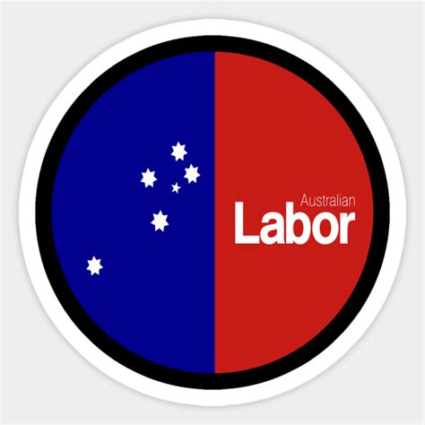 Australian Labor Party Circle Logo Australian Labor Party Sticker
