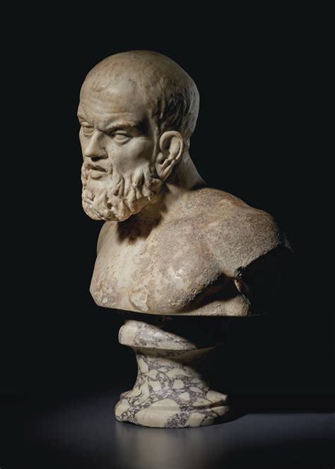 A Roman Marble Portrait Bust Of A Bearded Philosopher Circa 1st 2nd