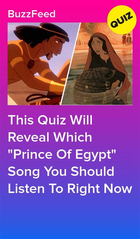 Everyone Has A Prince Of Egypt Song That Matches Their Personality — What S Yours Prince Of