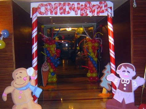 Candycane Poles At Entrance Candyland Theme Dad And Daughter Dance