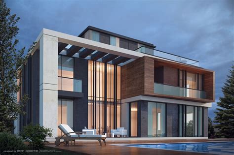 Architecture Pure Modern Villa Design Ecuador House Ideas Rear