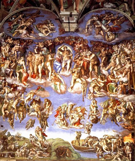The Last Judgement By Michelangelo Italian Renaissance Art