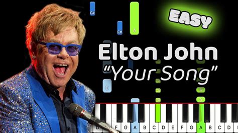 Your Song Piano How To Play Elton John Your Song Piano Tutorial