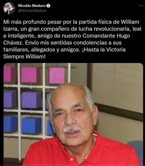 Falleció William Izarra Dirigente Del Psuv Y Representante De Maduro