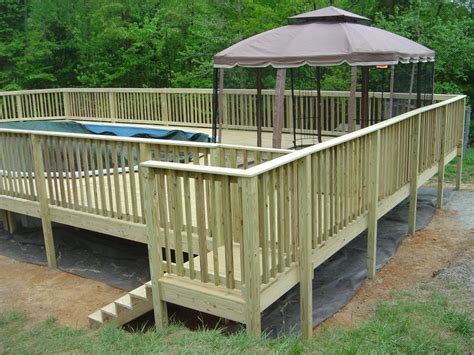 Diy pool deck | handyman tips. Awesome Build A Free Standing Deck Design ~ http ...