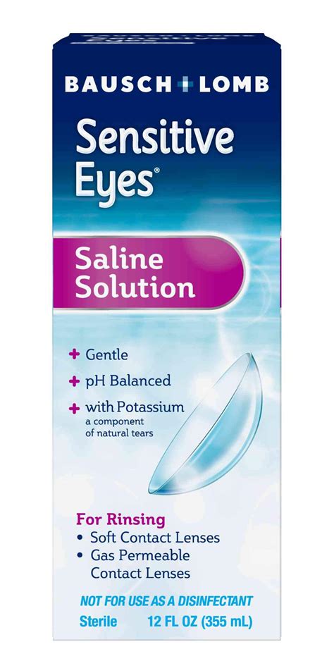 Buy Bausch And Lomb Sensitive Eyes Contact Lens Solution Saline Solution