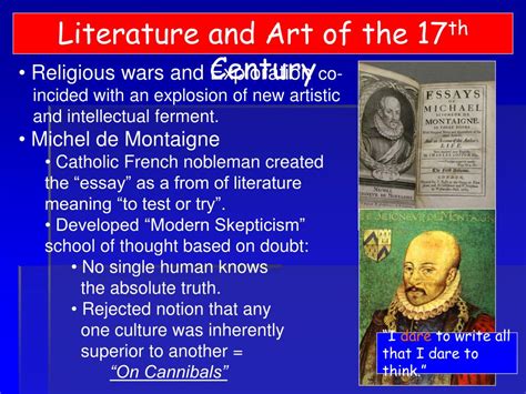 Ppt Literature And Art Of The 17 Th Century Powerpoint Presentation