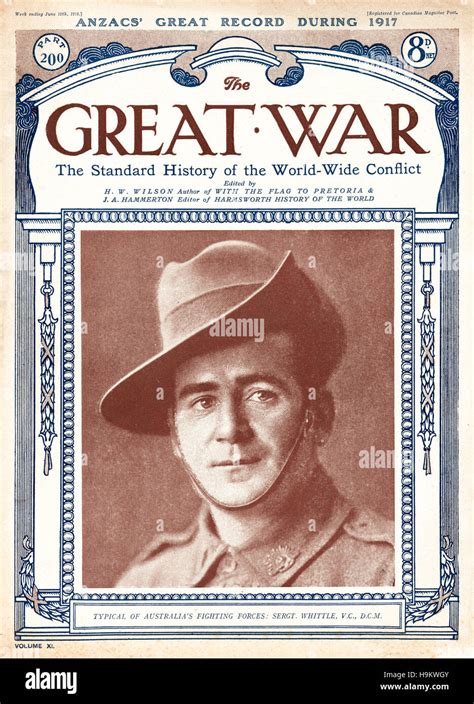 1918 Der Große Krieg Startseite John Whittle Vc Stockfotografie Alamy