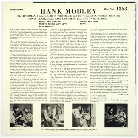 Hank Mobley Blue Note Recorded On June Durham WASP