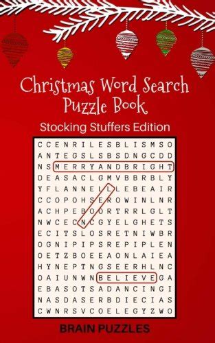 9780996731041 Christmas Word Search Puzzle Book Stocking Stuffers