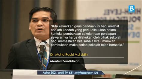 Outdated translations are marked like this. Garis panduan pembukaan sekolah diedar esok - YouTube