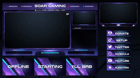 Twitch Livestream Designs (Stream Packages/Overlays) on Behance