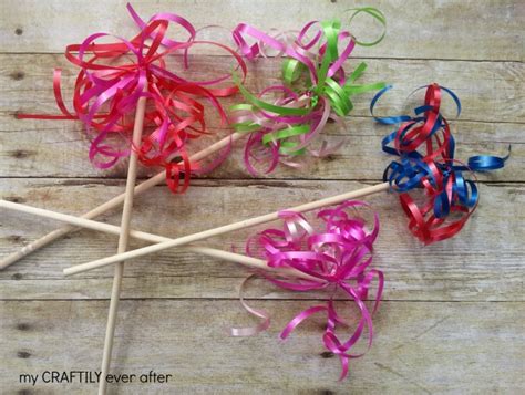 Don't forget to take them to the dance floor. DIY Princess Ribbon Wands - My Craftily Ever After