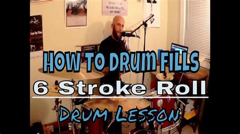 How To Play Drum Fills With 6 Stroke Rolls Drum Lesson Youtube