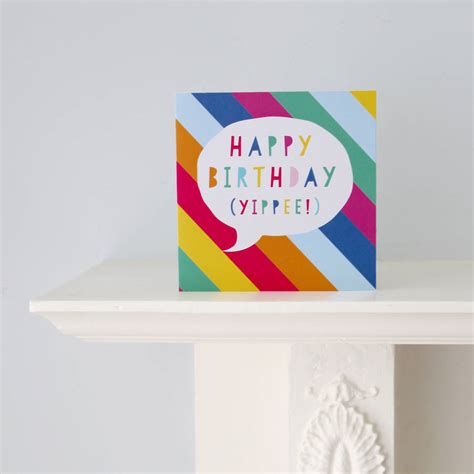 Speech Bubble Greetings Cards By Toby Tiger Notonthehighstreet Com