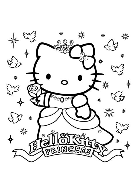 Large Hello Kitty Coloring Pages Download And Print For Free