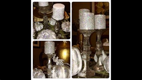 diy dollar tree faux mercury glass candlestick holders