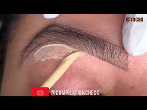Amazing Eyebrow Waxing So Satisfying Youtube