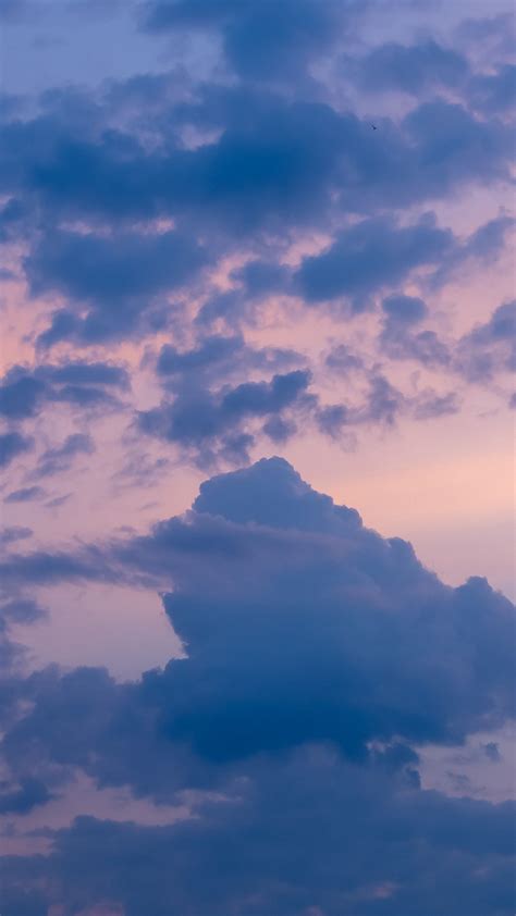 Download Wallpaper 1350x2400 Sky Clouds Dusk Evening Sunset Iphone