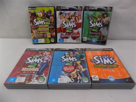 Mint Disc Pc The Sims 2 Bundle Base Game 8 Expansionstuff Packs 3