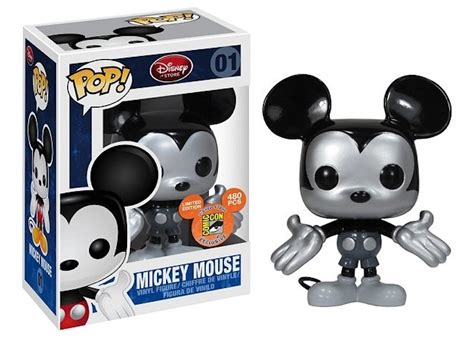 Funko Pop Disney Mickey Mouse Metallic Sdcc Figure 01