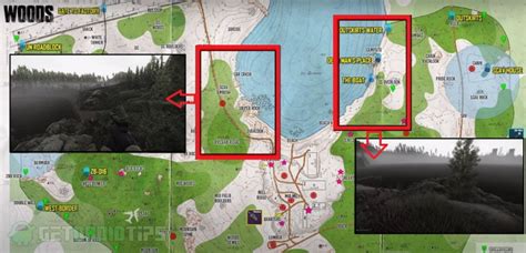 Tarkov Woods Map With Compass