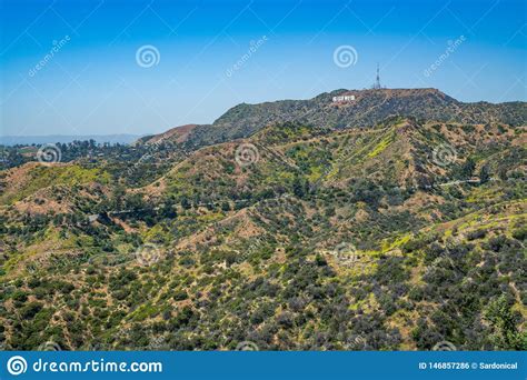 Hollywood Sign In Los Angeles Editorial Photo Image Of Downtown
