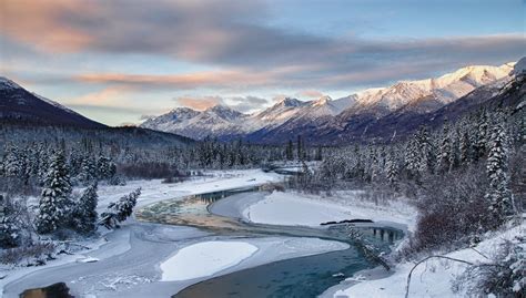 Hintergrundbilder 2048x1167 Px Alaska Kalt Wald Frost Landschaft