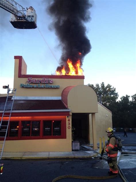 We had a tuna with baby potatoes and prawns with rice and chips, both amazing. Fire at Sardi's Restaurant in Gaithersburg (PHOTOS ...