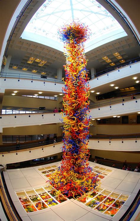 Dale Chihuly Fireworks Of Glass Tower 2006 Blown Glass Sculpture