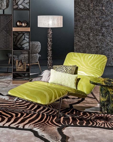 Roberto Cavalli Home Papeete Is A Luxurious Chaise Longue And