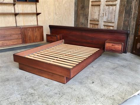 Collection by arjan pit • last updated 4 days ago. Danish Modern Rosewood Queen Size Bed with Floating ...