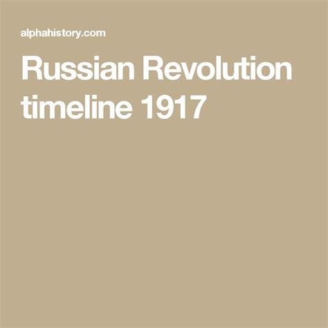 Russian Revolution Essay 1917