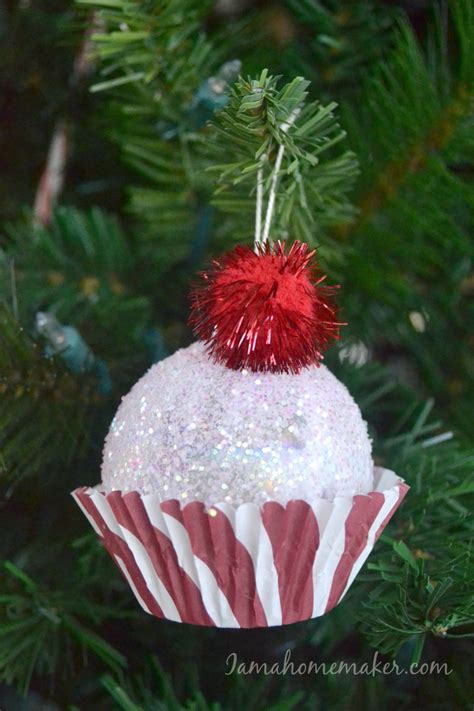 Easy Diy Cupcake Ornament Christmas Ornaments Diy Kids Christmas